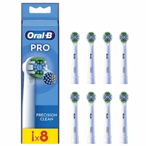 Oral-B EB20RX-8 – Precision Clean replacement brush heads, for adults, 8 pcs., white