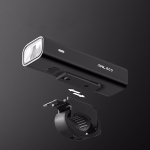 Rockbros 24710012001 priekinis dviračio žibintas 800 lm + USB-C - USB-A laidas - juodas