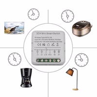 TUYA išmanusis 2 kanalų mini jungiklis Wi-Fi