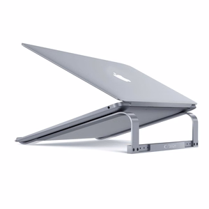 Tech-Protect ULS100 universalus nešiojamojo kompiuterio stovas iki 16" - pilkas