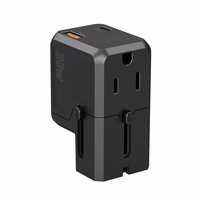 Choetech PD6038 USB-C USB-A PD 20W kelioninis įkroviklis USA EU UK AU - juodas