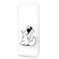 Karl Lagerfeld Choupette Fun dėklas telefonui iPhone 11 / Xr - permatomas