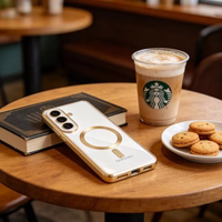 Tech-Protect MagFlex Dėklas for Samsung Galaxy S26+ - skaidrus auksinis