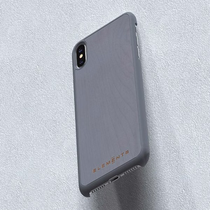 Чехол Nordic Elements Original Gefion для iPhone XS Max, с натуральной древесиной клёна, средне-серый