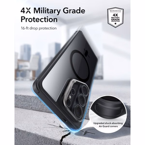 ESR Classic Hybrid Kickstand MagSafe dėklas, skirtas "Samsung Galaxy S26 Ultra" - skaidrus, juodas