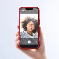Joyroom 360 pilnas dėklas su priekiniu ir galiniu dangteliu iPhone 13 Pro + grūdinto stiklo apsauginis stiklas raudonas (JR-BP935 red)