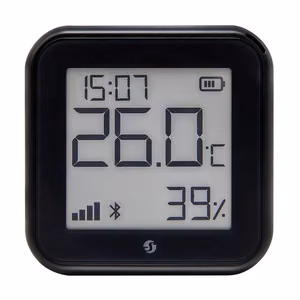 Shelly H&T Gen3 temperatūros ir drėgmės jutiklis, WiFi (juodas)