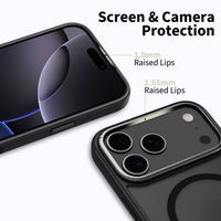 Tech-Protect MagEdge MagSafe dėklas telefonui iPhone 17 Pro Max - matinė juoda