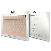 Guess 4G Stripe Metal Logo dėklas 14" nešiojamam kompiuteriui - rožinis
