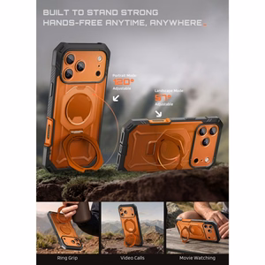 Supcase Grip Pro Mag MagSafe dėklas iPhone 18 Pro Max / 17 Pro Max – oranžinis