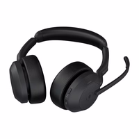 Jabra 25599-999-899 Ausinės be mikrofono ir ausinės su mikrofonu Laisvų rankų įranga Bevielis Su lankeliu Biuras / skambučių centras Bluetooth Įkrovimo stovas Juoda