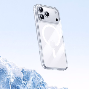 Benks magnetinis skaidrus dėklas telefonui Iphone 17 Pro Max (su fotoaparato valdymo mygtuku)