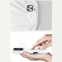 Benks Magnetic Lucid Armor dėklas (K069) iPhone 17 Pro baltas (Camera Control mygtukas)