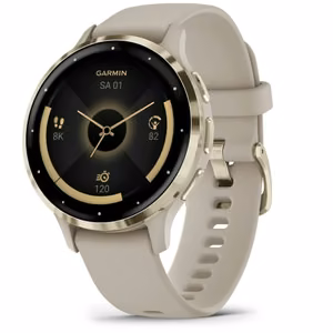 Garmin išmanusis laikrodis Venu 3S (010-02785-02) – pilkas / aukso spalvos