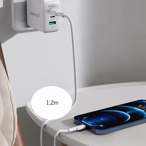 Acefast kabelis MFI USB Type C - Lightning 1.2m, 30W, 3A juodas (C2-01 juodas)