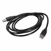 Lanberg CA-USBA-20CU-0018-BK USB kabelis 1.8m 2.0 USB A Juoda