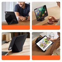 "Dux Ducis Vers iPad Pro 13" (2024/2025) dėklas su stovu ir "Apple Pencil" laikikliu - juodas