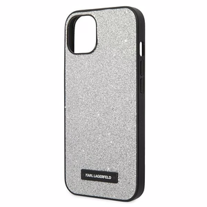 Dėklas telefonui Karl Lagerfeld KLHCP14MG2ELS iPhone 14 Plus 6.7\" sidabro / sidabro Glitter Plaque Logo
