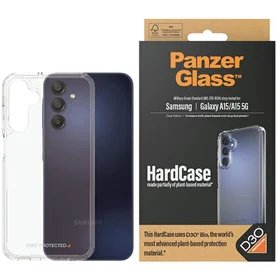PanzerGlass HardCase su D3O® Bio ir karinio lygio sertifikatu Samsung Galaxy A15 / A15 5G - skaidrus