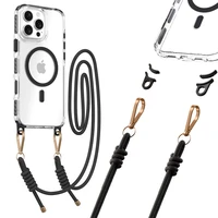 Tel Protect Strap Dėklas telefonui iPhone 15 Pro juodas