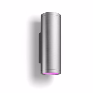 Philips Hue WCA Appear Outdoor Wall Lantern, Inox 8 W 2000-6500 Hue White Colour Ambiance
