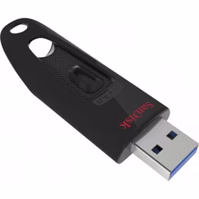 SanDisk Ultra USB atmintukas 64 GB USB A tipo 3.2 Gen 1 (3.1 Gen 1) Juoda