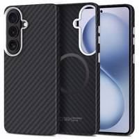 Tech-Protect Ion Carbon MagSafe Dėklas for Samsung Galaxy S26 - juodas and sidabrinis