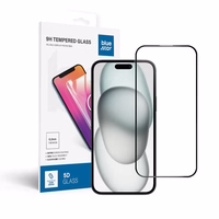 Apsauginis stiklas Blue Star - APP IPHONE 15 Plus/16 Plus 5D pilna danga - juodas