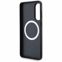 BMW odinis didelių juostų Magnetinis dėklas telefonui Samsung Galaxy S25 Edge - juodas