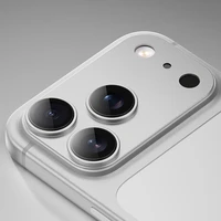 Benks grūdintas stiklas Glass Warrior metalinė integruota objektyvo apsauga (C069) Iphone 17 Pro (3 objektyvai) balta