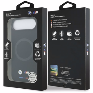 BMW M Silicon Logo MagSafe Dėklas for iPhone Air - juodas