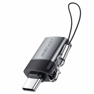 Acefast J7 USB-A - USB-C adapteris - pilkas