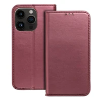 SMART MAGNETO knygos tipo dėklas telefonui IPHONE 17 Pro, bordo