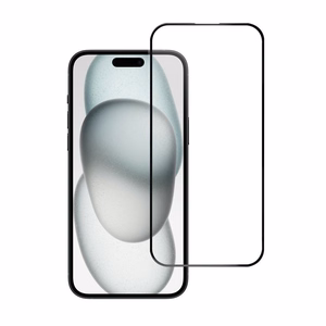 Закалённое стекло для iPhone 15 PLUS / 16 PLUS (full glue) Blue Star 5D чёрное