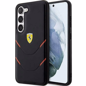 Ferrari FEHCS23MPBAK S23+ S916 juodas/juodas kietas dėklas Karštas štampavimas linijos