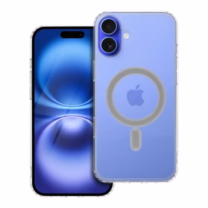 Чехол для iPhone 16 PLUS Clear Mag Cover (MID) совместимый с MagSafe прозрачный