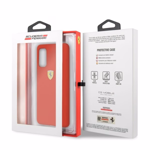 Ferrari Silicone чехол для Samsung Galaxy S20 - красный