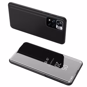 Clear View dėklas telefonui su atverčiamu dangteliu Huawei nova 8i juodas