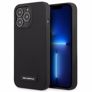 Karl Lagerfeld Silicone Plaque чехол для iPhone 13 Pro Max - чёрный