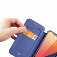 DUX DUCIS Skin X knygos stiliaus dėklas telefonui iPhone 13 Pro (m) - mėlynas (m)