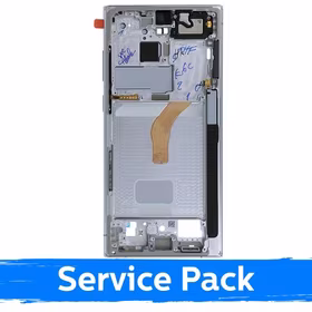 Vidurinis rėmas Samsung S908 S22 Ultra / Phantom White / (Service Pack)