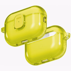 Uniq Glase Pro deklas AirPods Pro 3 Lock deklas - skaidrus geltonas