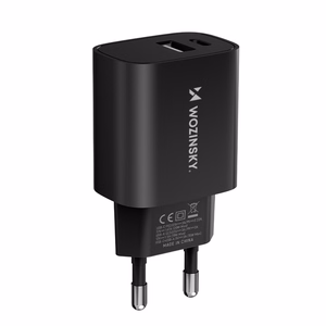 Įkroviklis Wozinsky (WGWCB) (1xUSB-C;1xUSB 3A 20W) juodas
