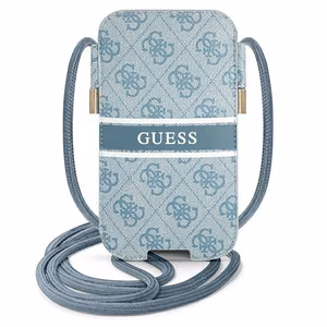 Guess rankinė GUPHM4GDBL 6,1" mėlynas kietas dėklas 4G Stripe