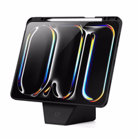 "Dux Ducis Vers iPad Pro 13" (2024/2025) dėklas su stovu ir "Apple Pencil" laikikliu - juodas