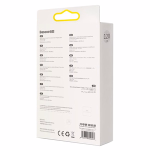 USB laidas Baseus Crystal Shine mėlynas Lightning 120cm