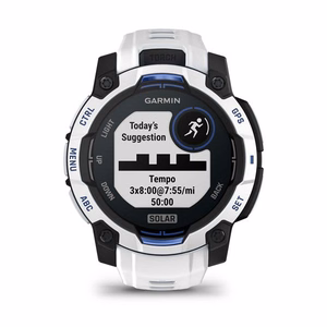 Garmin Instinct 3 Solar laikrodis, 45 mm, baltas