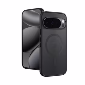 Crong Hybrid Matte Magnetic - MagSafe dėklas Google Pixel 10 Pro XL (juodas)