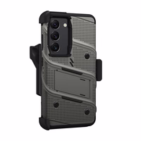 ZIZO BOLT Series - Armoured dėklas Samsung Galaxy S23 with 9H glass screen + laikiklis with stovas (Grey)