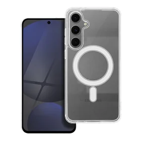 Skaidrus magnetinis dėklas (MID), skirtas SAMSUNG S24 FE, su MagSafe